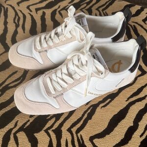 Sam Edelman White Tan Women's Sneakers- NWOT!